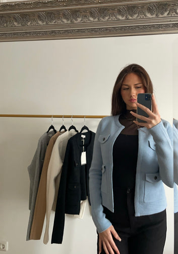 Cardigan Julia pastelblauw