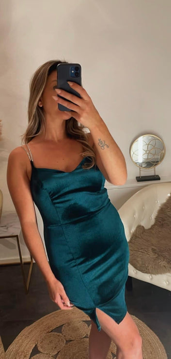 Velvet| fluwelen mini jurk