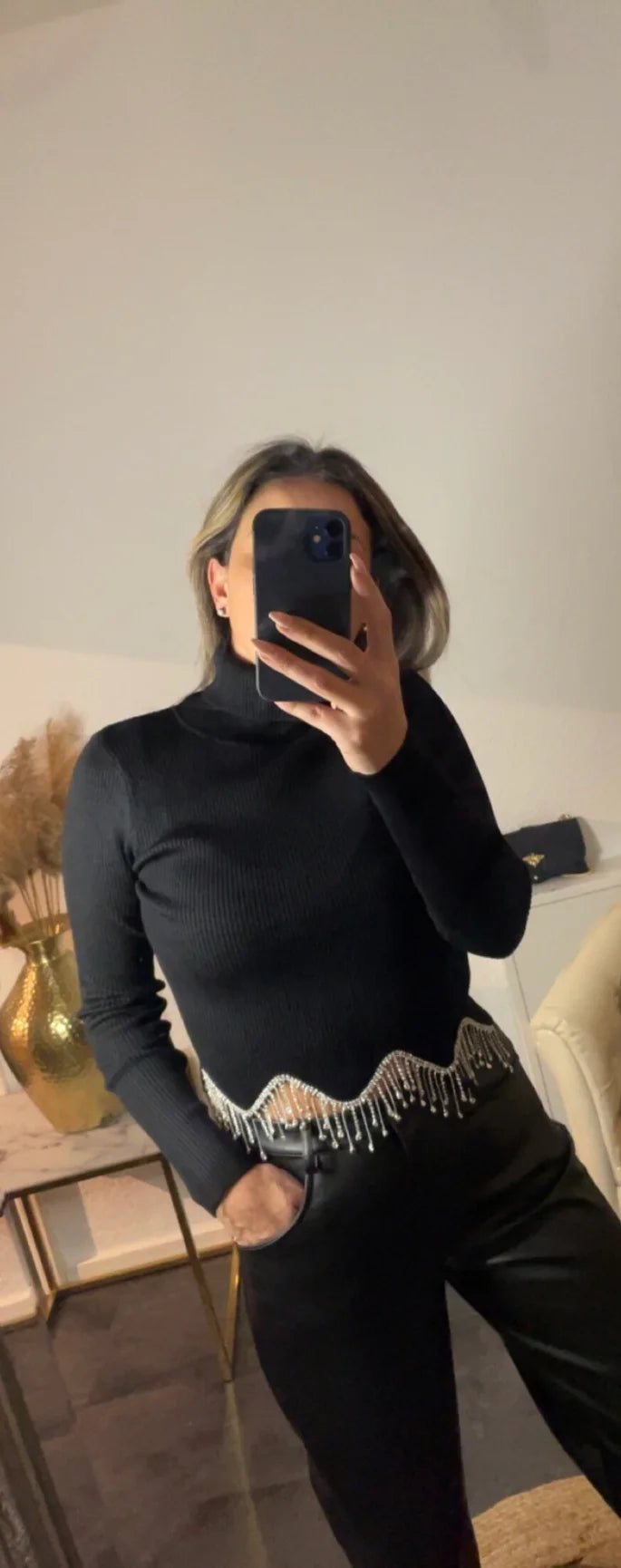 Top Julia zwart